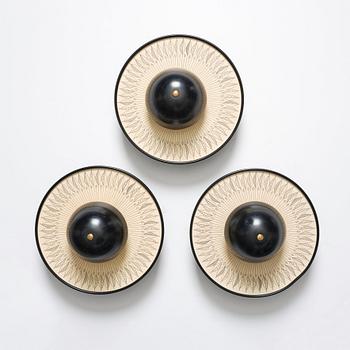Hans-Agne Jakobsson, a set of 3 lamps, model "S 1744", Hans-Agne Jakobsson AB, Markaryd, 1950s.