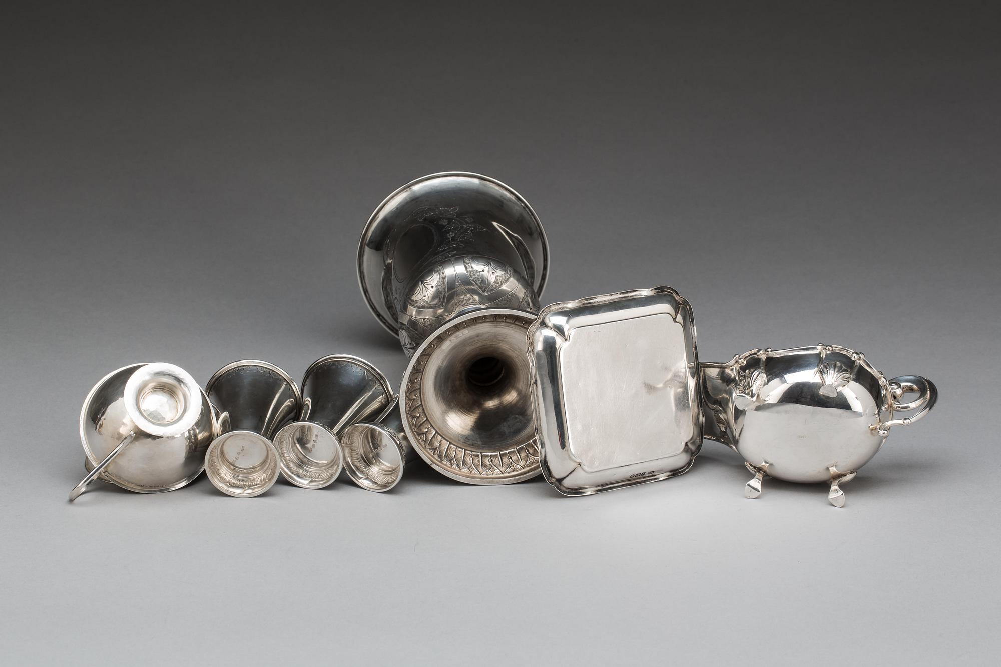 PARTI SILVER, 24 st.  Bland annat CESON, Göteborg, Vikt ca 672 g.