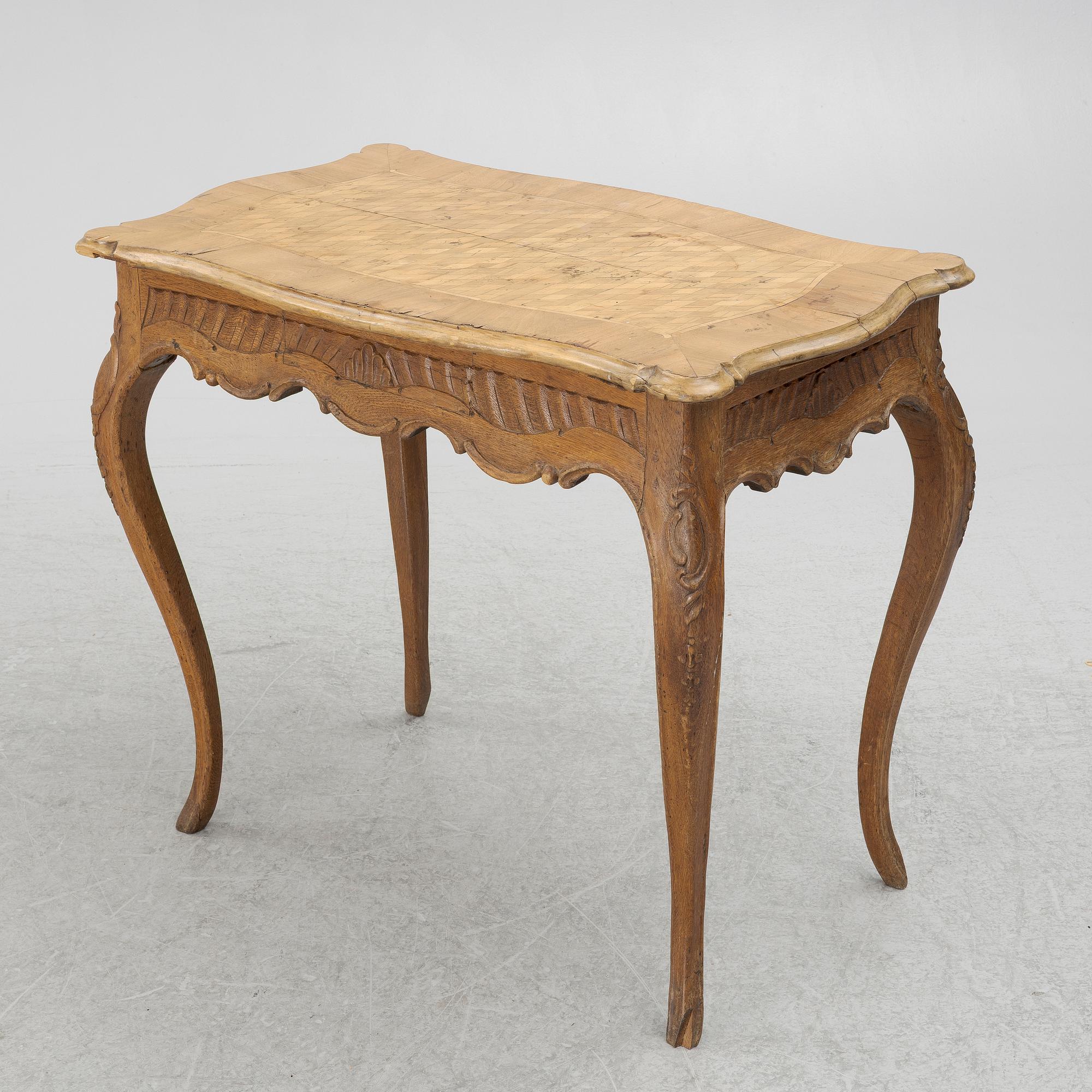 A Rococo table, second half of the 18th Century, Northern Europe.