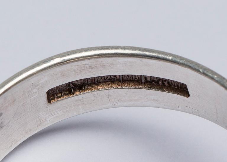RING, sterlingsilver, Björn Weckström, Lapponia. Vikt ca 10 g.