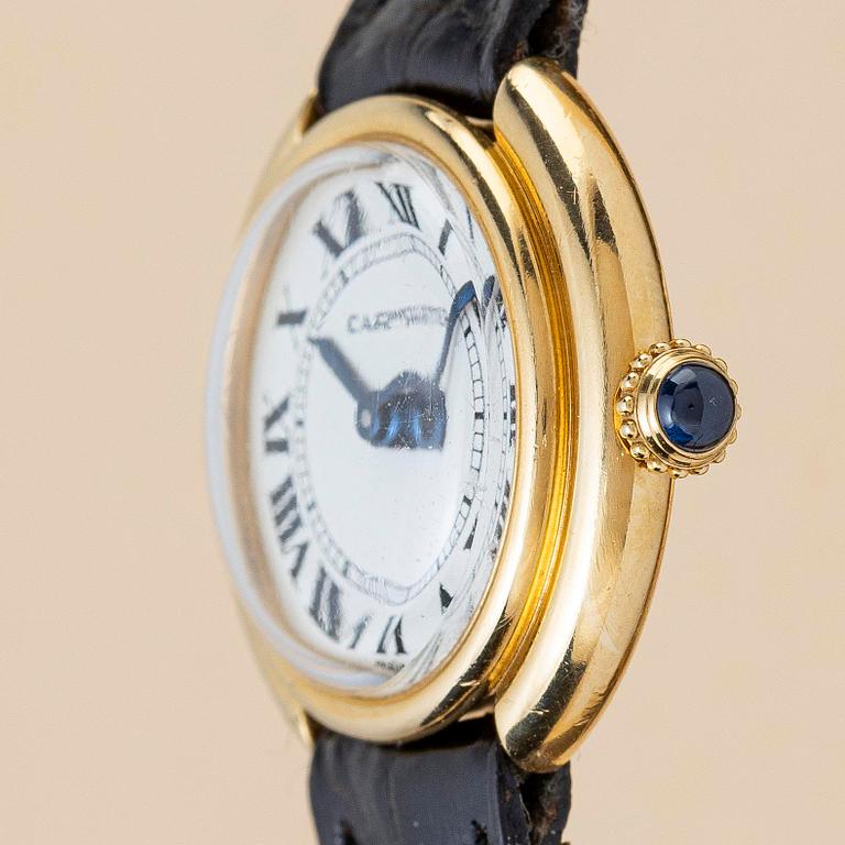 Cartier, Vendôme, "Paris Dial", "Small model", ca 1980.