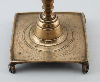 LJUSSTAKE, mässing, 1600-tal.
