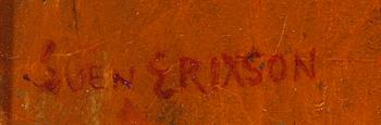 SVEN X:ET ERIXSON, olja på pannå. Sign.