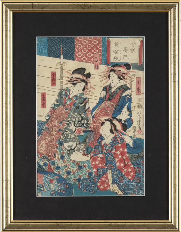 Utagawa Yoshitora, färgträsnitt, Japan, 1800-talets andra hälft.