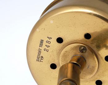 VÄGGARMATURER, ett par, mässing, Firma svenskt Tenn.