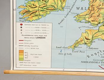 SKOLKARTA, Generalstabens Litografiska Anstalt, 1958.