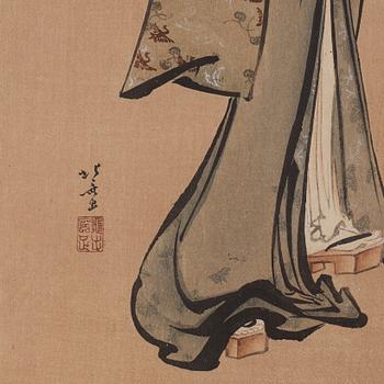 KATSUSHIKA HOKUSAI (1760–1849), after, color woodblock print, Japan, late 19th/early 20th century.