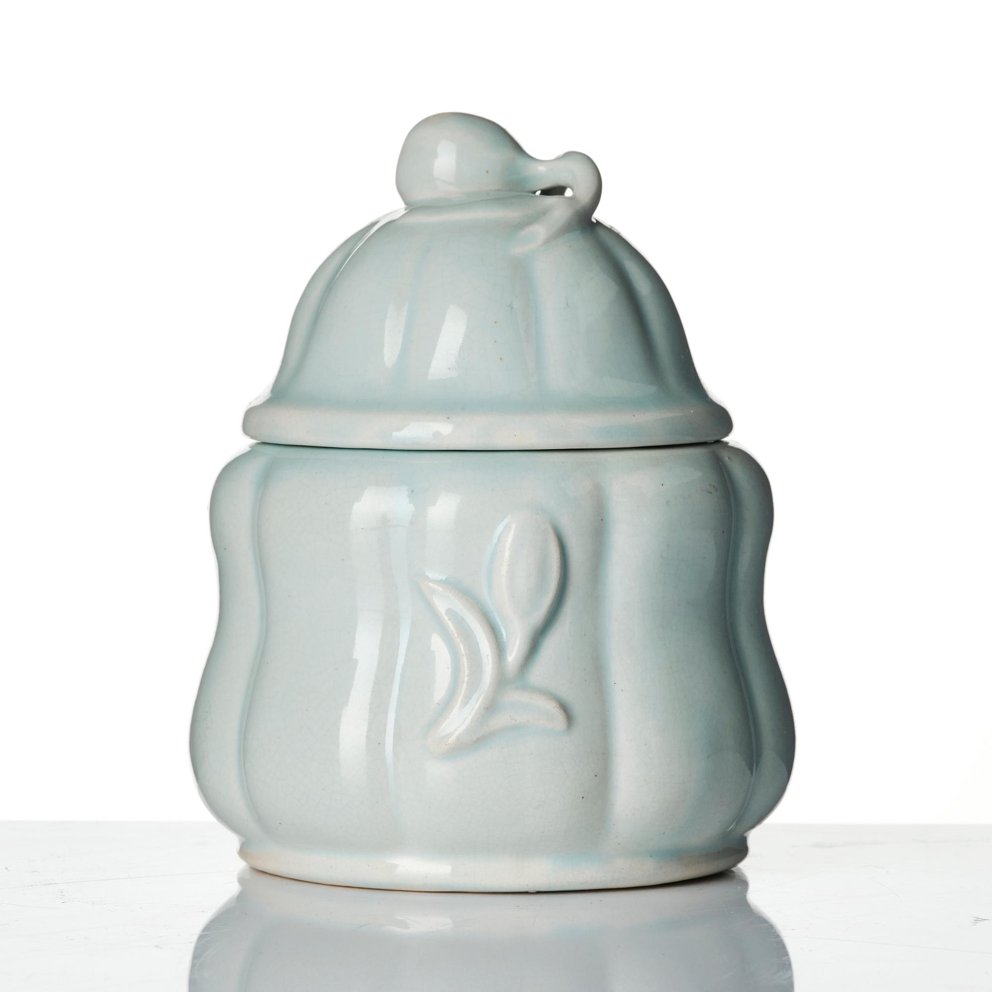 Wilhelm Kåge, a ceramic vase and a  lidded bowl, Gustavsberg 1927-28.