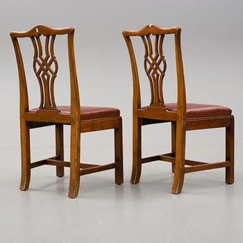 STOLAR, 7 st. Engelsk stil, 1900-talets mitt.