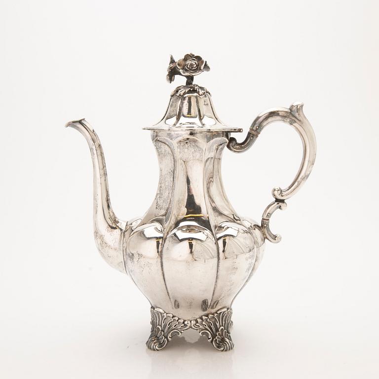 Coffee pot, silver, Dufva AG, Stockholm, 1918.