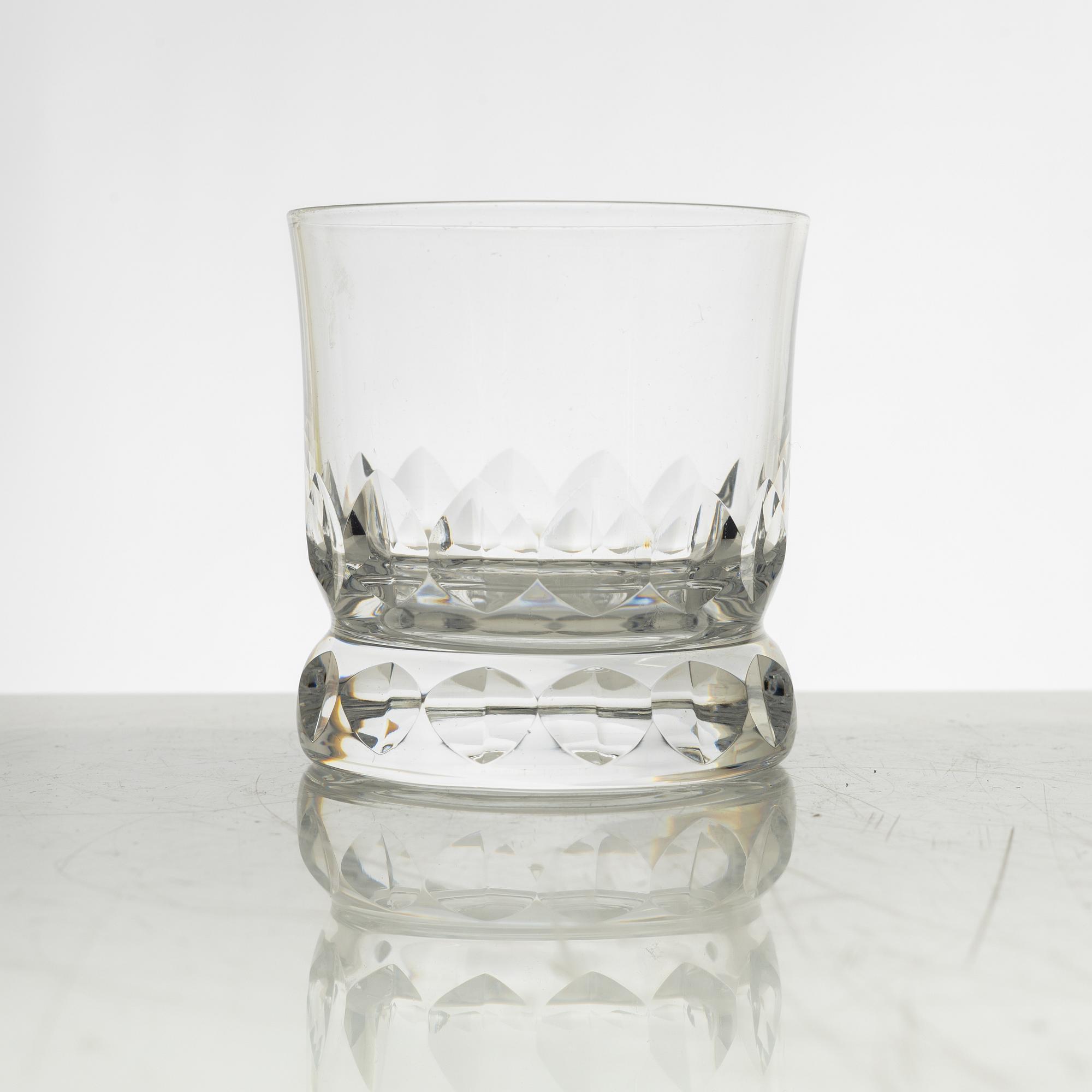 Göran Wärff, a 46 piece "Prince" glass service, Kosta Boda, Sweden, end of the 20th century.