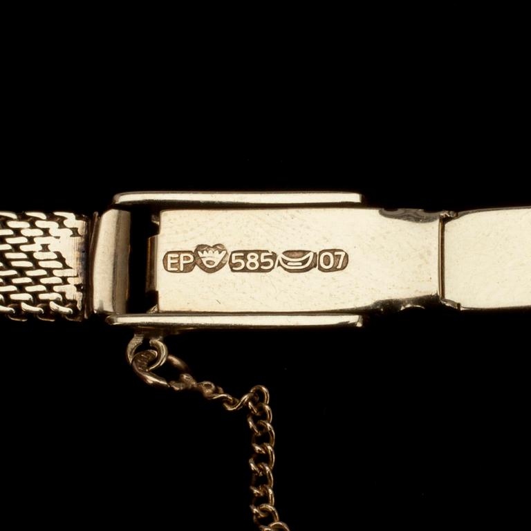 ARMBANDSUR, guld 14K, Zenith, armlänken stämplad 1967.