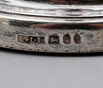 LJUSSTAKAR, 1 par, silver, England, 1800-talets första hälft.