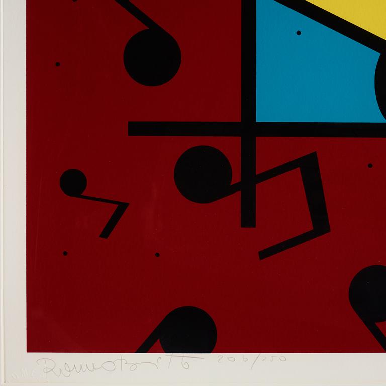 ROMERO BRITTO, Silkscreen signed with pencil and numbered 206/250.
