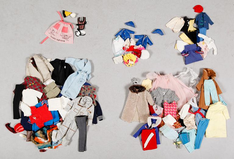 SAMLING LEKSAKER, Barbie, Skipper, Tutti, Ken, mestadels 1960-tal.