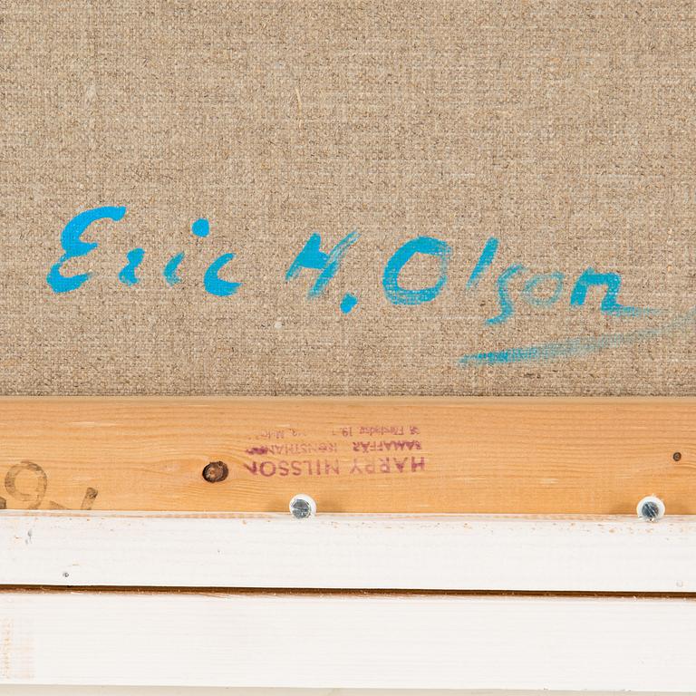 ERIC H OLSON, acrylic on canvas, signed on verso.