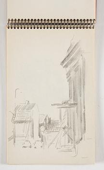 Lotte Laserstein, 10 små skissblock med teckningar.