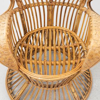 A rattan chair, second half of the 20th century.