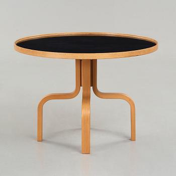 John Kandell, a red beech and black formica 'Parallell' table by Haglund & Söner, Sweden ca 1968.