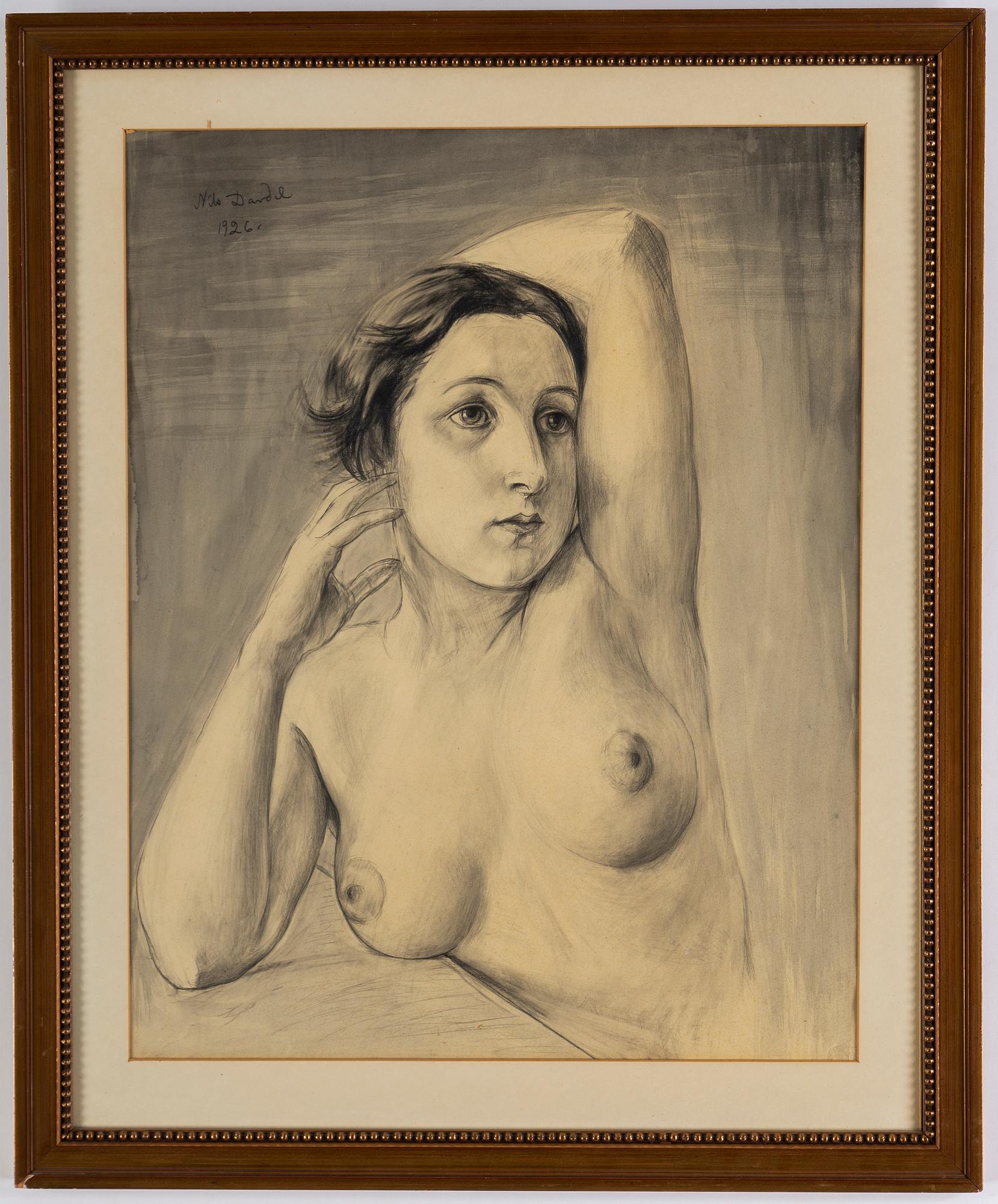 NILS VON DARDEL, pencil drawing, signed and dated 1926.