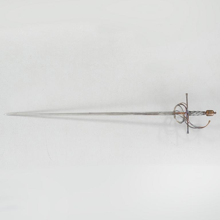 A sword and a dagger, a copy after a 17th century model .