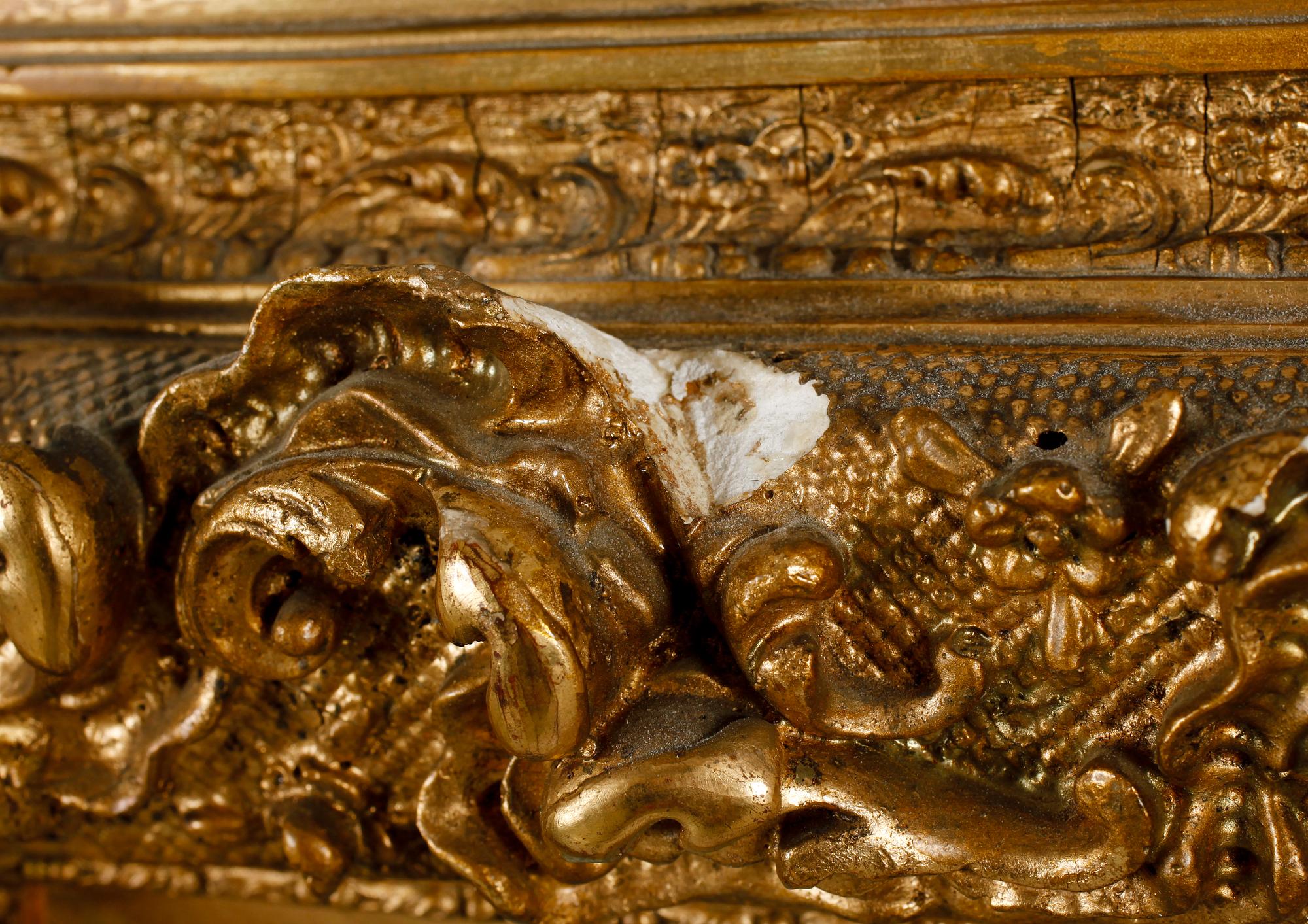 OKÄND KONSTNÄR, olja på pannå, sign J Hartung, 1800-tal.