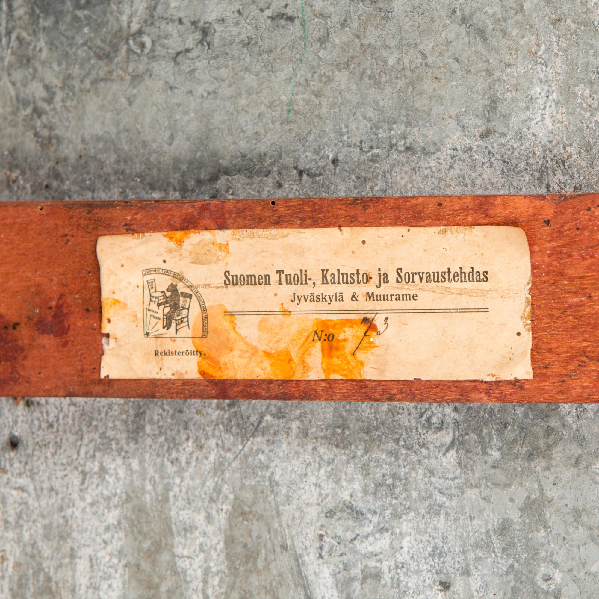 SOFFA och GUNGSTOL, Suomen Tuoli-, Kalusto- ja Sorvaustehdas, Jyväskylä & Muurame, 1906-1910.