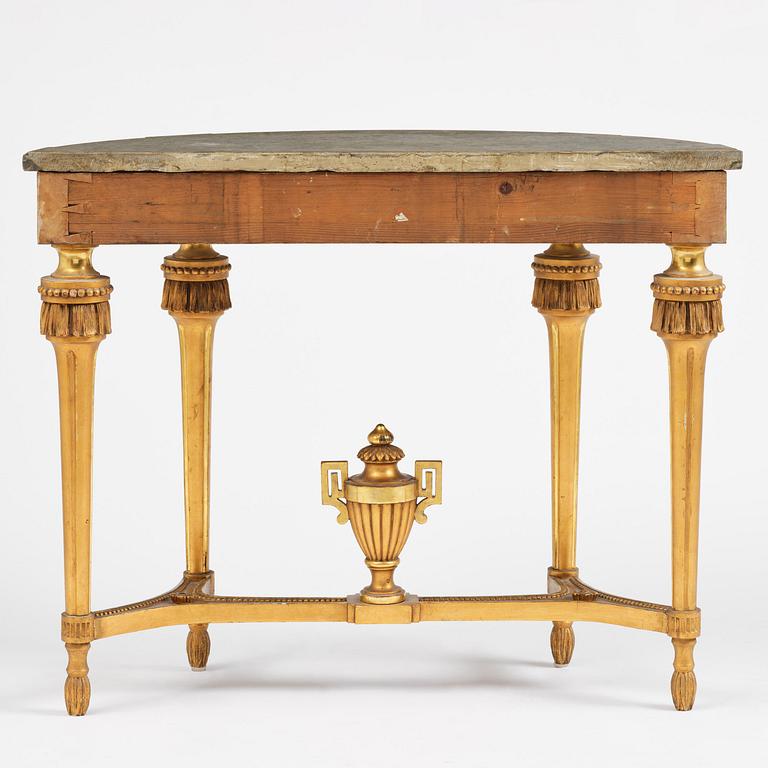 Konsolbord, Stockholmsarbete, sent 1700-tal, Gustavianskt.