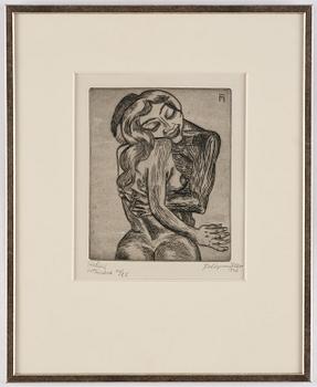 Conrad Felixmüller, "Gelibte frau".