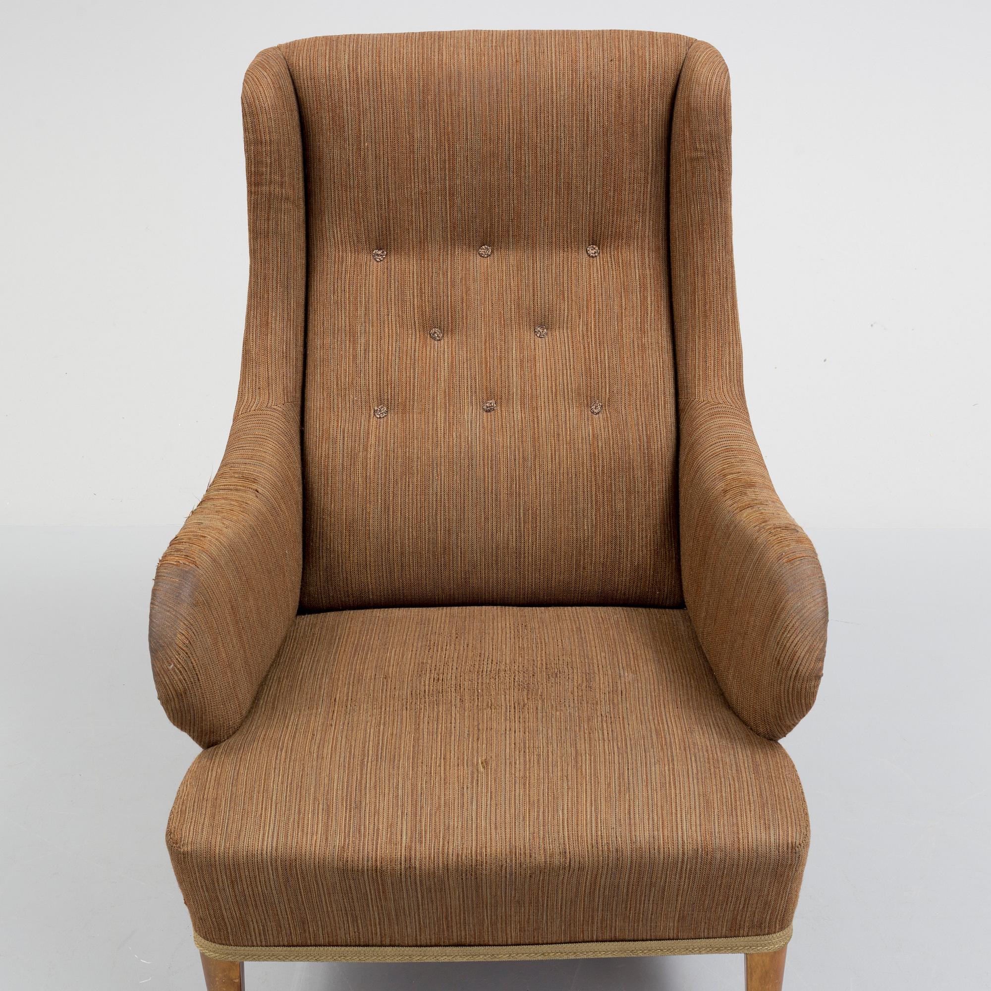 CARL MALMSTEN, armchair, "Oscar", second half of the 20th century. Signed CM.