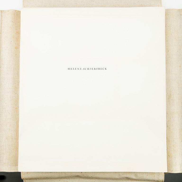 HELENE SCHJERFBECK, mapp med reproduktioner, 48 st, 1945.