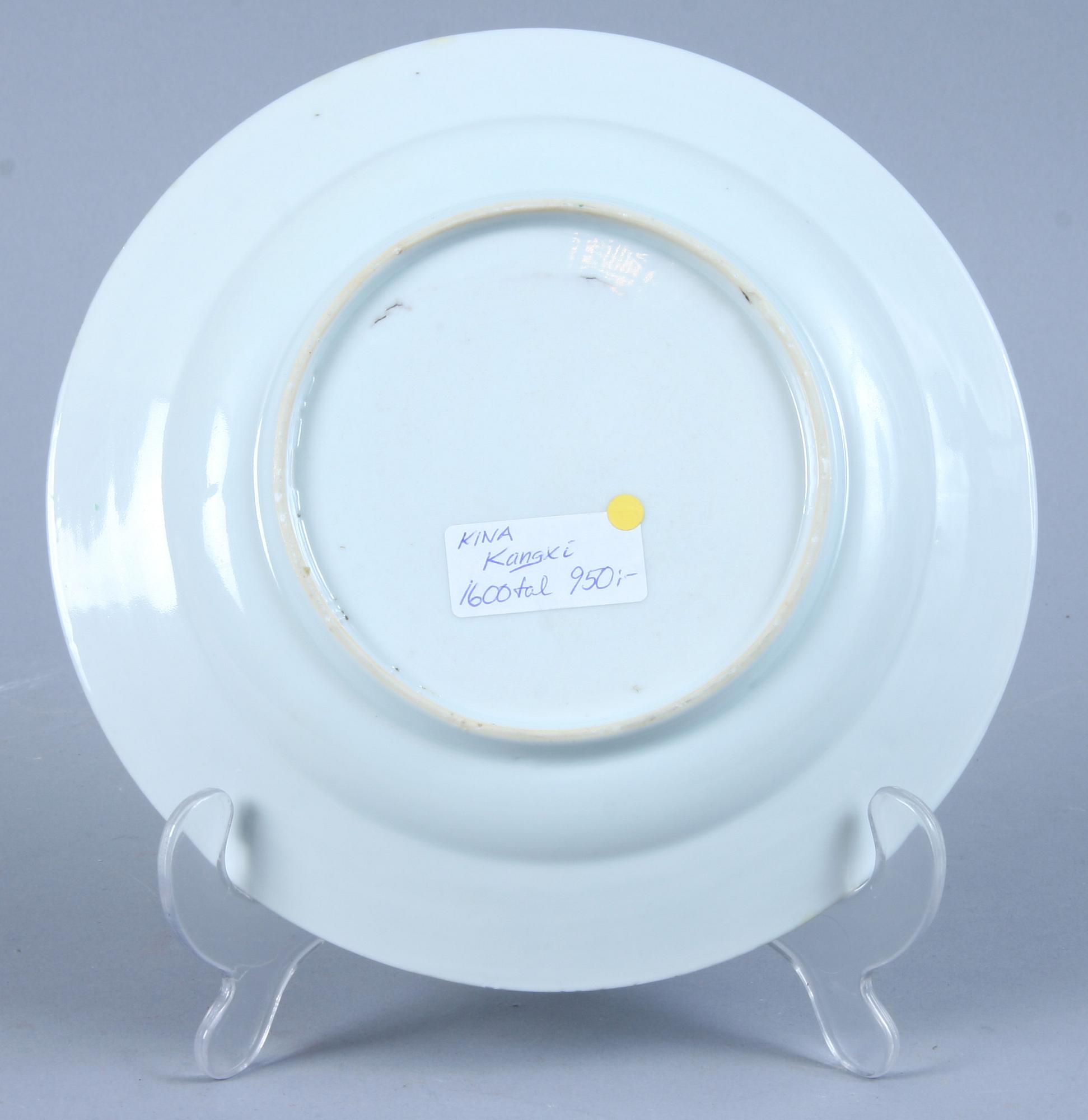 TALLRIK, porslin, Kangxi, Kina, 1600-tal.