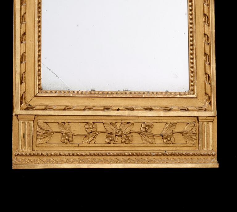 A Gustavian late 18th century mirror.