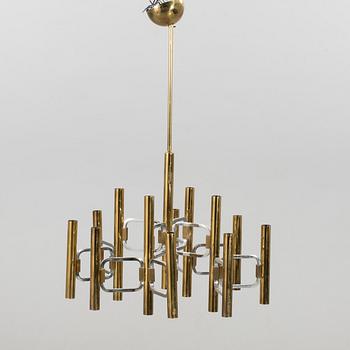 A CEILING LAMP BY GAETANO SCIOLARI ITALY.