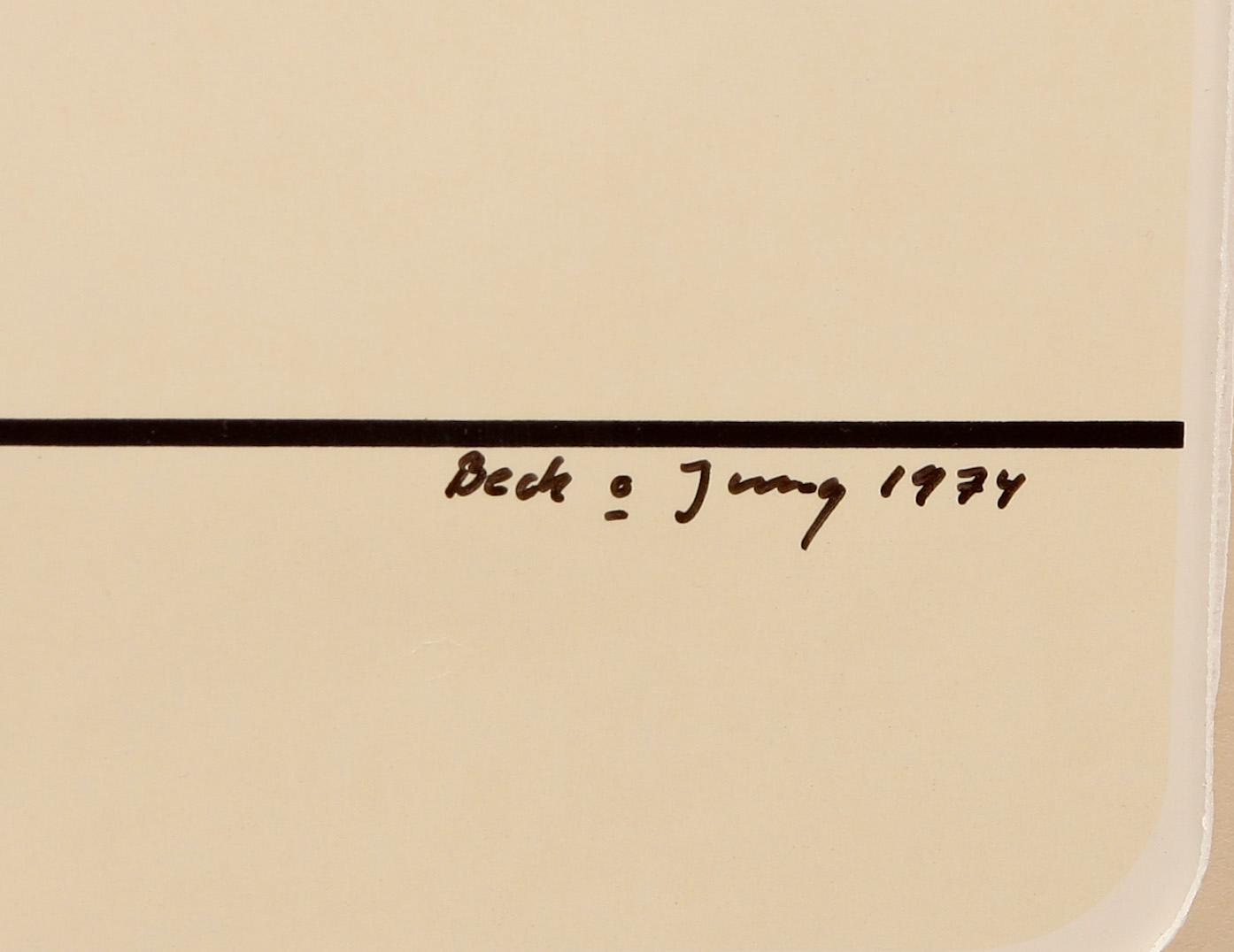 BECK & JUNG (HOLGER BÄCKSTRÖM & BO LJUNGBERG), 2 st, färglitografier, sign o dat 1974, numr 20-25/275 resp.