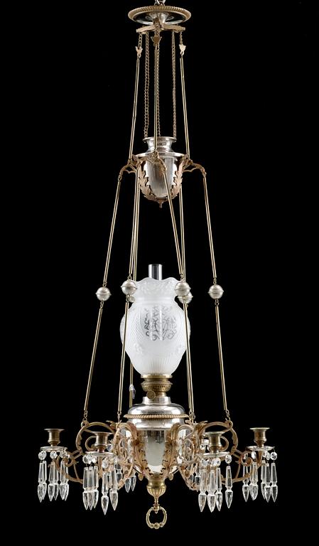 TAKFOTOGENLAMPA, Böhlmarks, katalogförd 1891. Tot h ca 130.