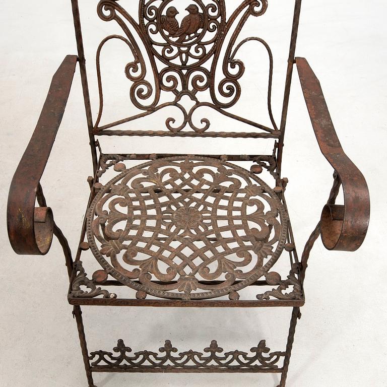 Garden Set, 7 Pieces, 20th Century.