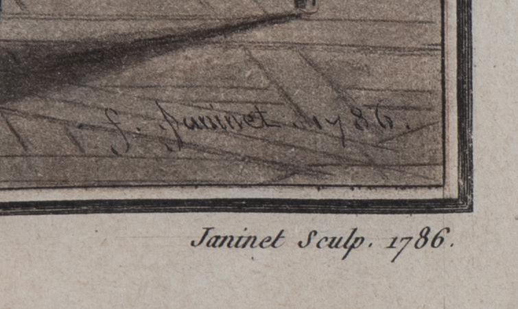 Niclas Lafrensen d.y., efter. Gravör Jean Francois Janinet. Tre färggravyrer, bildstl 35,5 x 28 cm vardera.