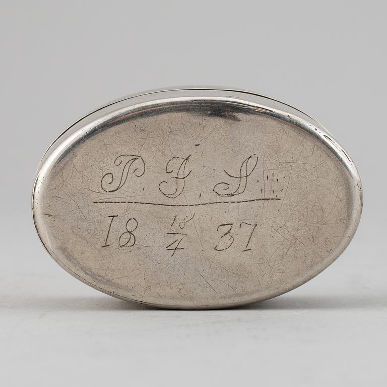 DOSOR, 8 stycken, silver. Sent 1700/1800-tal.