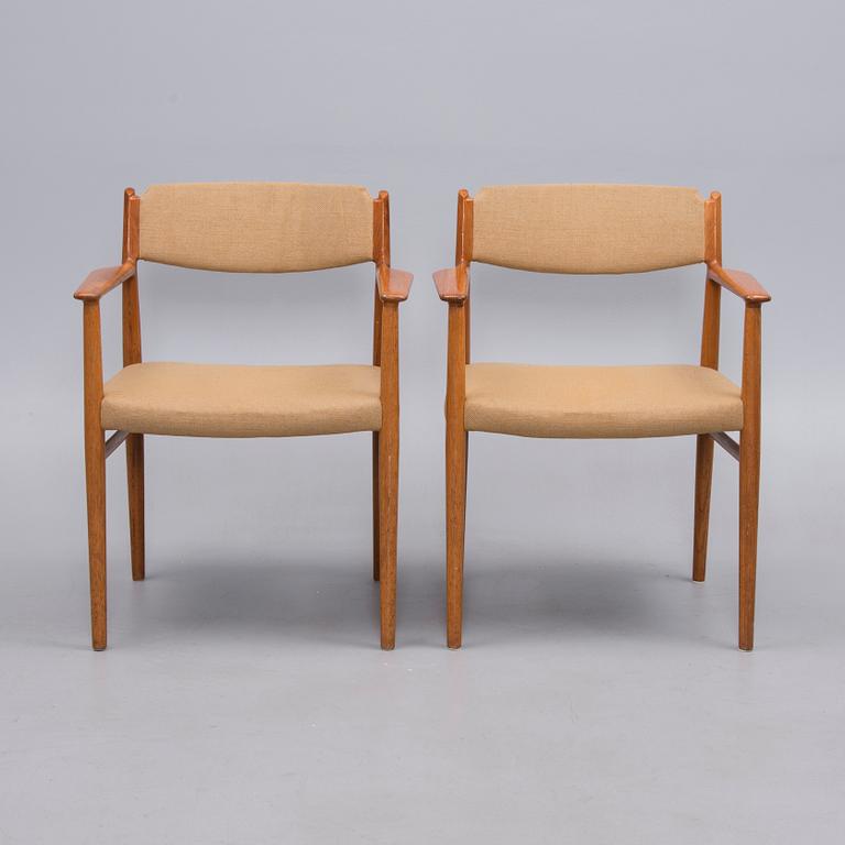 KARMSTOLAR, ett par, Arne Vodder, Sibast furniture, Danmark, 1960-tal.