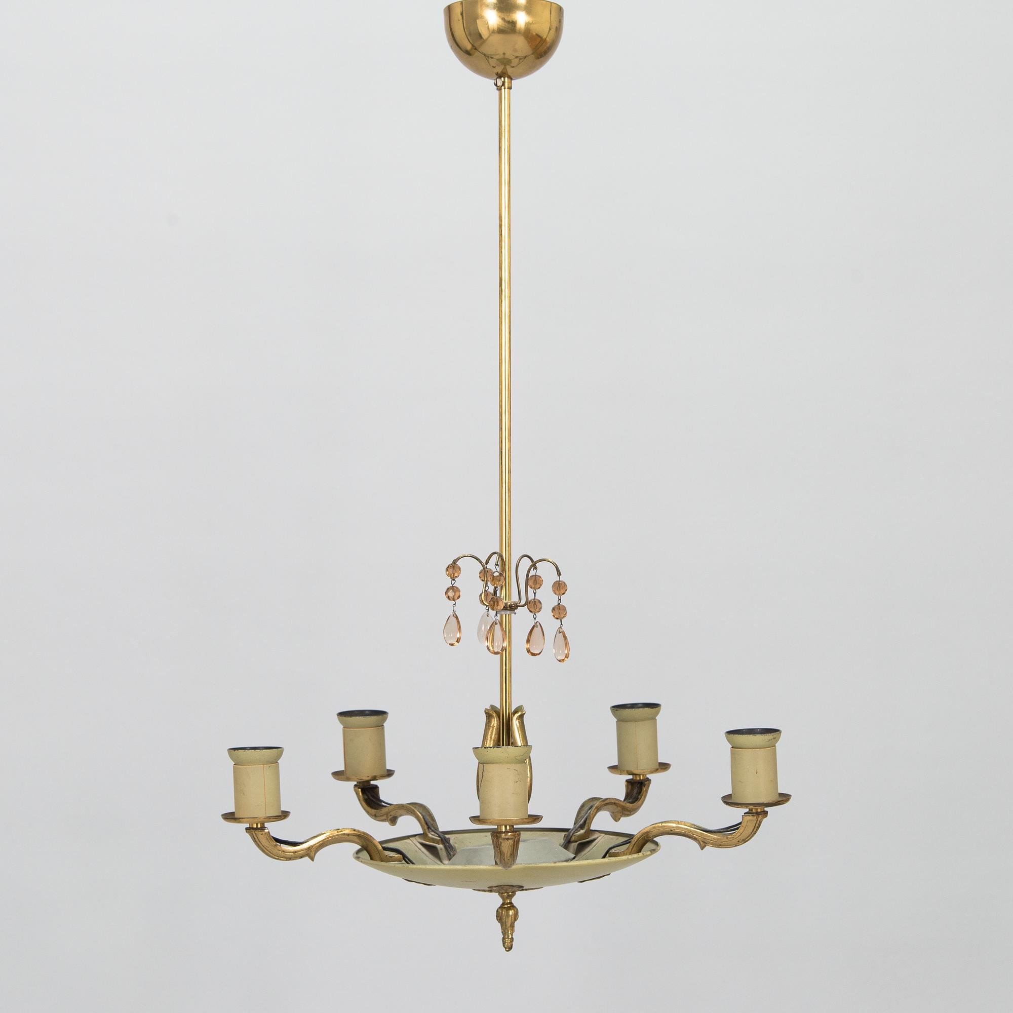 Paavo Tynell, a 1930/1940's '1374' chandelier for Taito.