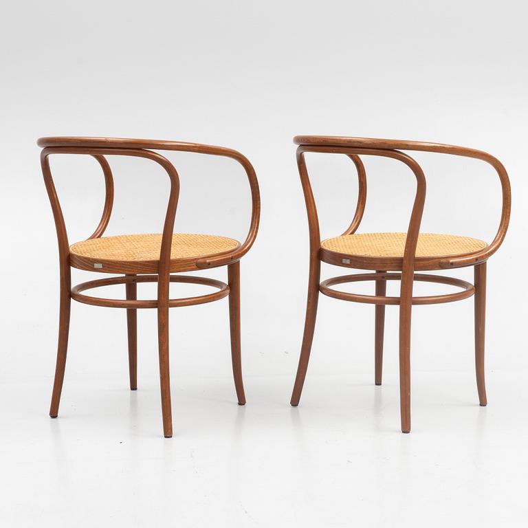 Gebrüder Thonet, six model '209' chairs, Thonet, 2006.