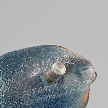 SKULPTUR, glas, Bertil Vallien, Boda, signerat, 1900-talets sista del.