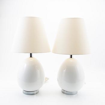 Table lamps, a pair, model "B-108", Bergboms, 1960s/70s.