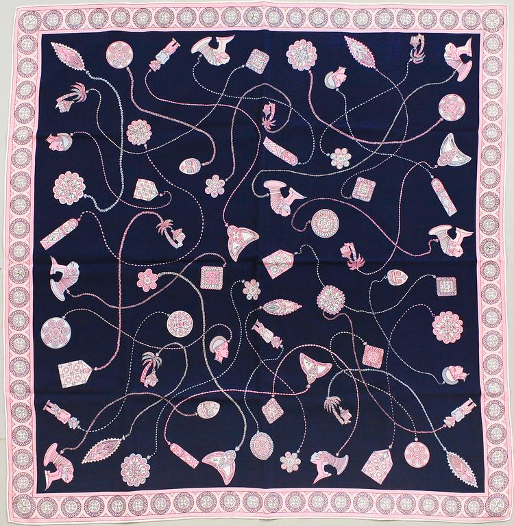 A silk scarf by Emilio Pucci.