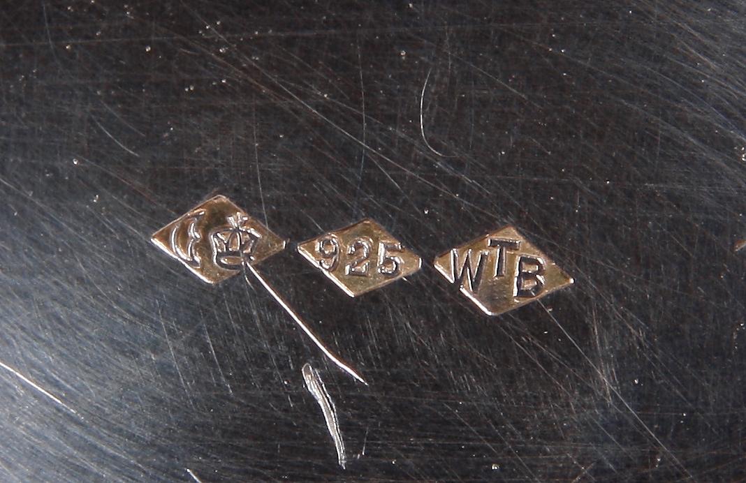 KAFFESERVIS, 3 delar, sterlingsilver, Tyskland. 1900-tal.