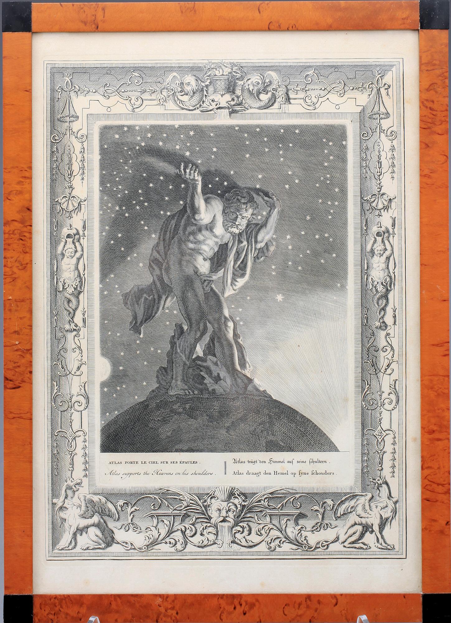 BERNARD PICART, 10st, gravyrer, ur boken  “The Temple of Muses", 1700-talets mitt.