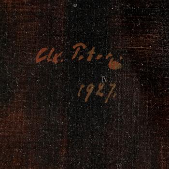 AXEL PETER, olja på duk, sign o dat 1927.