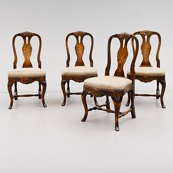 STOLAR, 4 st, rokokostil, 1900-talets mitt.