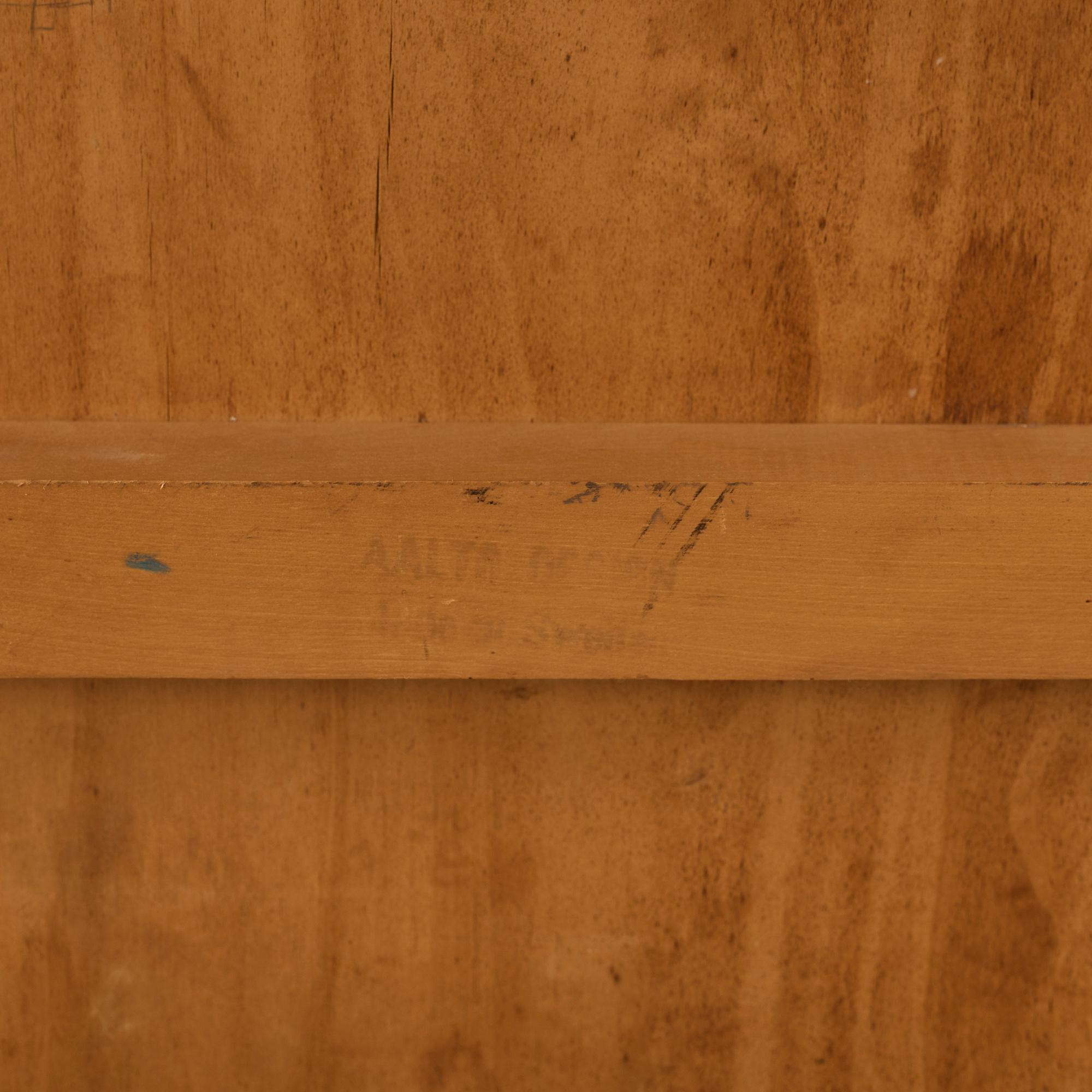 Alvar Aalto, a birch serving trolley made by Aalto Design, Hedemora Sweden 1945-56, on license on behalf of Artek, Finland.